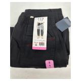 Black Pull-On Barrel Pants, Size S