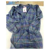 Plaid Button-Down Dress by Lands' End, Size Small