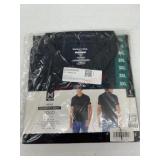 Black Men's Short-Sleeve Polo Shirt, Size 3XL