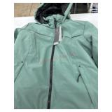 Green Hooded Women's Jacket, Size 8/10