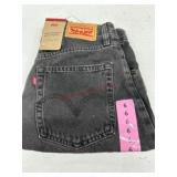Size 6 Levi's High-Waisted Mom Shorts, Black Denim