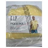 Yellow Pique Polo Shirt, Size 3XL