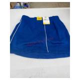 Blue Knit Skirt with White Piping, Size M