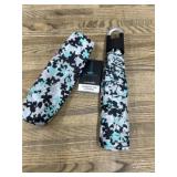Compact Floral Print Umbrella with Case