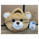 Plush Bear Shaped Bag with Small Plush Toy