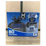 80 Heavy Duty 55-Gallon Drum Liners