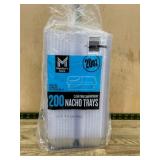 Pack of 200 Two-Compartment Nacho Trays