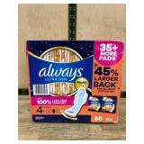 Always Ultra Thin Pads, 80-Count