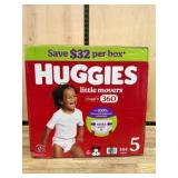 Huggies Little Movers Diapers, Size 5, 144 Ct