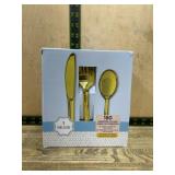 180-Piece Gold-Colored Cutlery Set