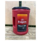 Folgers Black Silk Coffee Container
