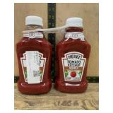 2 Heinz Simply Tomato Ketchup Bottles