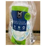 Pack of 200 Snack and Dip Paper Bowls
