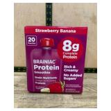 Brainiac Protein Smoothie Pouches, Strawberry Bana