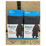 Black Rain Ponchos with Hoods