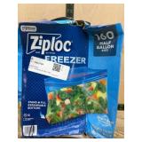 Ziploc Freezer Bags, 160 Half-Gallon Capacity