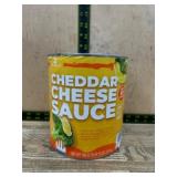 Cheddar Cheese Sauce in Metal Can