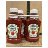 Four Heinz Tomato Ketchup Bottles