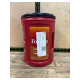 Plastic Canister of Folgers Coffee