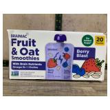 Brainiac Fruit & Oat Smoothies, Berry Blast