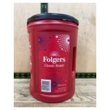 Folgers Classic Roast Ground Coffee Container