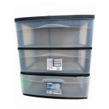Sterilite 3 Drawer Plastic Tower