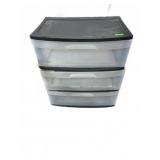 Three-Drawer Plastic Storage Organizer