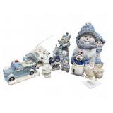 Snowman and Winter Figurines