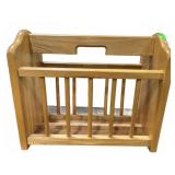Wooden Magazine or Newspaper Rack