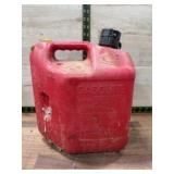 Red Plastic 2 Gallon Gasoline Can
