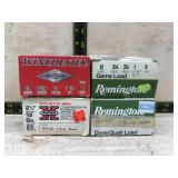 4 boxes 12 ga varying shot and length boxes 2/3