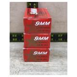 3 boxes 9mm 50 per box