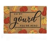 Harvest Doormat 'Oh My Gourd' Coir 18' x 30'