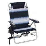 Folding Beach Chair With Pillow, Untested