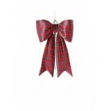 Oversized Velvet Plaid Bow Decoration