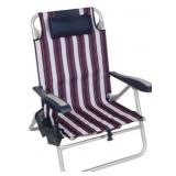 Folding Aluminum Nautical Beach Chair