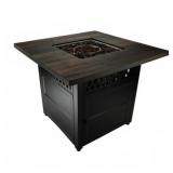 DualHeat 38' Outdoor Square Steel LP Gas Fire Pit