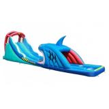 Happy Hop Shark Attack Double Slide Inflatable