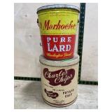 Marhoefer Lard Tin & Charles Chips Potato Chip Can