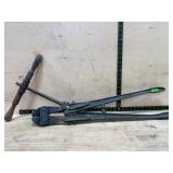 No. 2 Bolt Cutters and Hand Auger Set