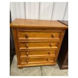Pine Four-Drawer Chest, 30" Tall x 28" Wide