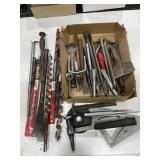 Box of Hand Tools and Drill Bits