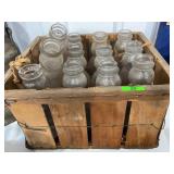 DAVIS Dairy Farms Glass Milk Bottles