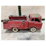 Structo Fire Dept. Pressed Steel Toy Truck