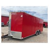 2017 Enclosed 8.5x20 Tandem Axle Cargo Trailer