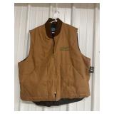 Tri-Mountain XL Brown Vest Gheet Metal Logo