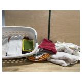 Towels and Linens with Basket