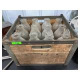 Wooden Crate with 12 Crescent Dairy Milk Bottles