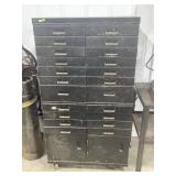 Industrial Metal Multi-Drawer Storage Cabinet