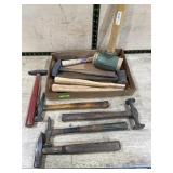 Hammers and Mallet Box Lot